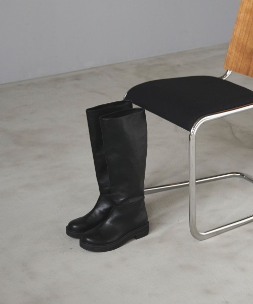 anuke（アンヌーク）の「anuke　Ecoleather Long Boots エコレザーロングブーツ/62521007（ブーツ・レディース・ブラック・36/38/37）」の21枚目の写真