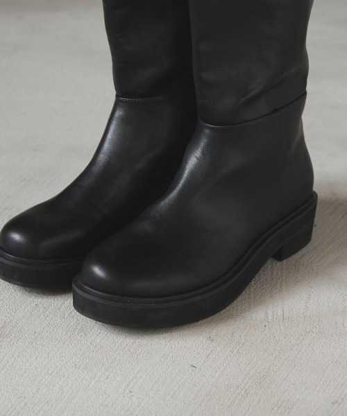anuke（アンヌーク）の「anuke　Ecoleather Long Boots エコレザーロングブーツ/62521007（ブーツ・レディース・ブラック・36/38/37）」の20枚目の写真