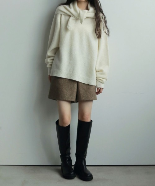 anuke（アンヌーク）の「anuke　Ecoleather Long Boots エコレザーロングブーツ/62521007（ブーツ・レディース・ブラック・36/38/37）」の2枚目の写真