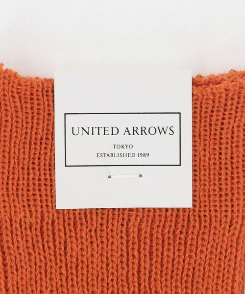 UNITED ARROWS(ユナイテッドアローズ)の「リブ ソックス(ソックス/靴下・メンズ・ダークグリーン/ベージュ/オレンジ/ブラック・FREE)」の6枚目の写真