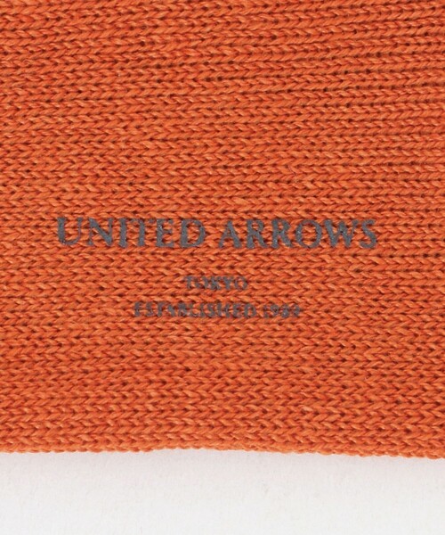 UNITED ARROWS(ユナイテッドアローズ)の「リブ ソックス(ソックス/靴下・メンズ・ダークグリーン/ベージュ/オレンジ/ブラック・FREE)」の7枚目の写真