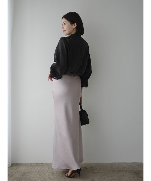 anuans（アニュアンス）の「レースフレームボリュームブラウス（シャツ/ブラウス・レディース・ベージュ/ブラック/アイボリー・FREE）」の15枚目の写真