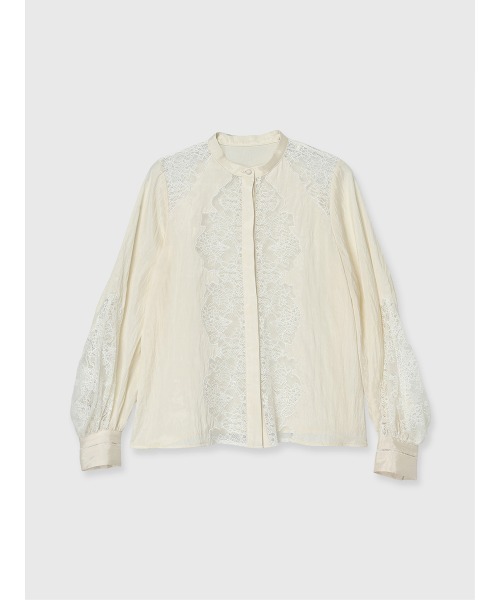 anuans（アニュアンス）の「レースフレームボリュームブラウス（シャツ/ブラウス・レディース・ベージュ/ブラック/アイボリー・FREE）」の18枚目の写真