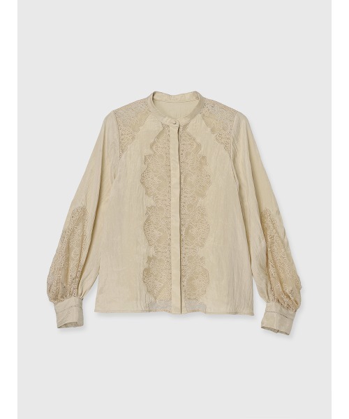 anuans（アニュアンス）の「レースフレームボリュームブラウス（シャツ/ブラウス・レディース・ベージュ/ブラック/アイボリー・FREE）」の17枚目の写真