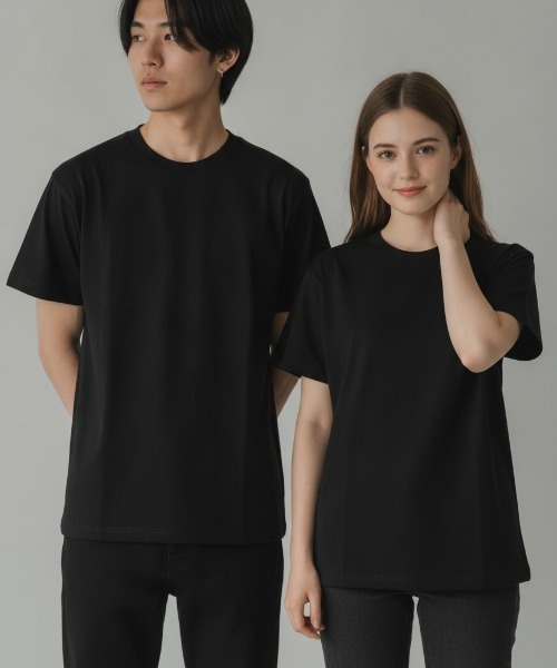 LIFEMAX（ライフマックス）の「【LIFEMAX/ライフマックス】5.3オンスドライ/コットンTシャツ/速乾 無地 ユニセックス シンプル デイリー 3色（Tシャツ/カットソー・メンズ・ホワイト/チャコールグレー/ブラック・MEDIUM/LARGE/X-LARGE）」の2枚目の写真