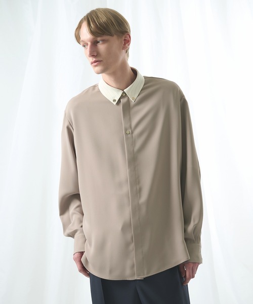 CULLNI/クルニ】別注 Cleric Collar Shirt（シャツ/ブラウス）｜CULLNI