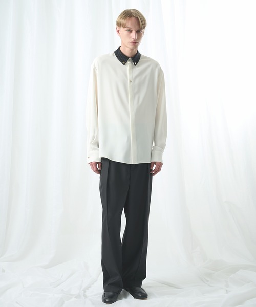 CULLNI/クルニ】別注 Cleric Collar Shirt（シャツ/ブラウス）｜CULLNI