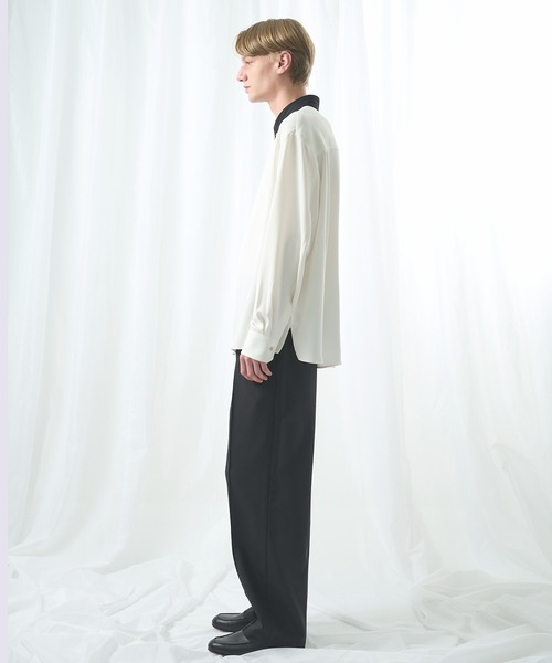 CULLNI(クルニ)の「【CULLNI/クルニ】別注 Cleric Collar Shirt(シャツ/ブラウス・メンズ・ホワイト/アイボリー/ブラック・1/2)」の5枚目の写真