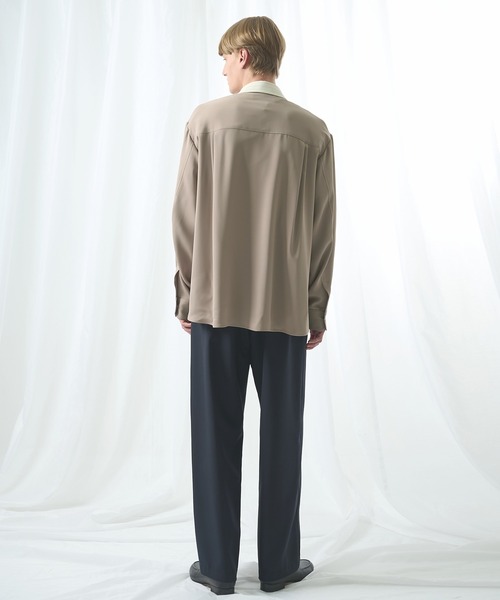 CULLNI(クルニ)の「【CULLNI/クルニ】別注 Cleric Collar Shirt(シャツ/ブラウス・メンズ・ホワイト/アイボリー/ブラック・1/2)」の9枚目の写真