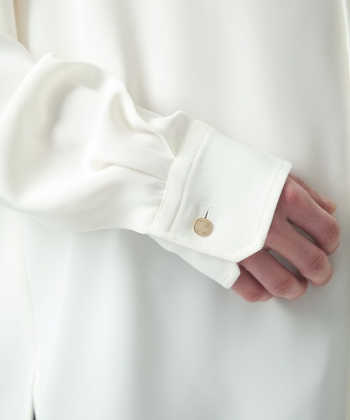 CULLNI(クルニ)の「【CULLNI/クルニ】別注 Cleric Collar Shirt(シャツ/ブラウス・メンズ・ホワイト/アイボリー/ブラック・1/2)」の16枚目の写真
