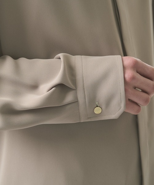 CULLNI(クルニ)の「【CULLNI/クルニ】別注 Cleric Collar Shirt(シャツ/ブラウス・メンズ・ホワイト/アイボリー/ブラック・1/2)」の19枚目の写真