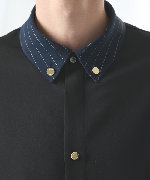 CULLNI(クルニ)の「【CULLNI/クルニ】別注 Cleric Collar Shirt(シャツ/ブラウス・メンズ・ホワイト/アイボリー/ブラック・1/2)」の21枚目の写真