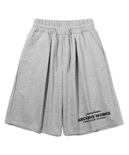 PEID(ペイド)の「PDシャウトピンタックバミューダパンツグレー(その他パンツ・レディース・グレー・2/3/1)」の1枚目の写真