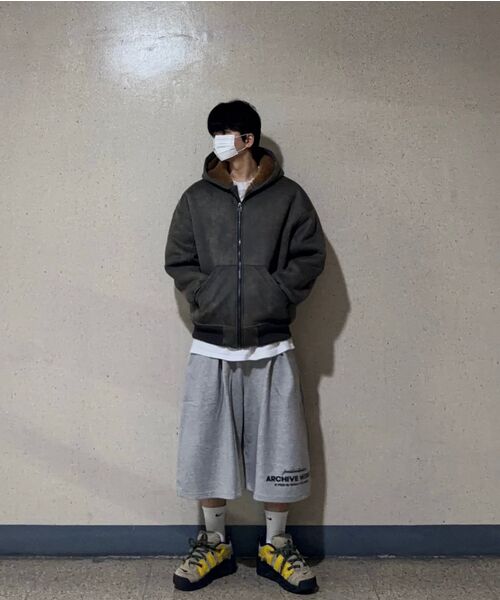 PEID(ペイド)の「PDシャウトピンタックバミューダパンツグレー(その他パンツ・レディース・グレー・2/3/1)」の14枚目の写真