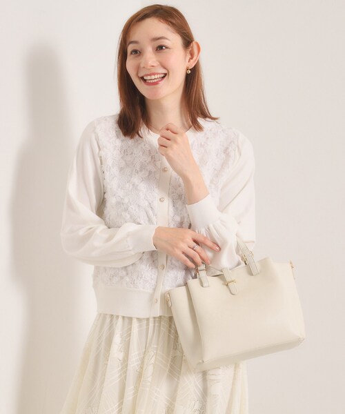 ITS'DEMO（イッツデモ）の「＜かるバッグ＞2WAYトート（ハンドバッグ・レディース・ベージュ/ブラック/アイボリー・00）」の6枚目の写真