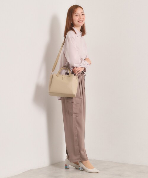 ITS'DEMO（イッツデモ）の「＜かるバッグ＞2WAYトート（ハンドバッグ・レディース・ベージュ/ブラック/アイボリー・00）」の11枚目の写真