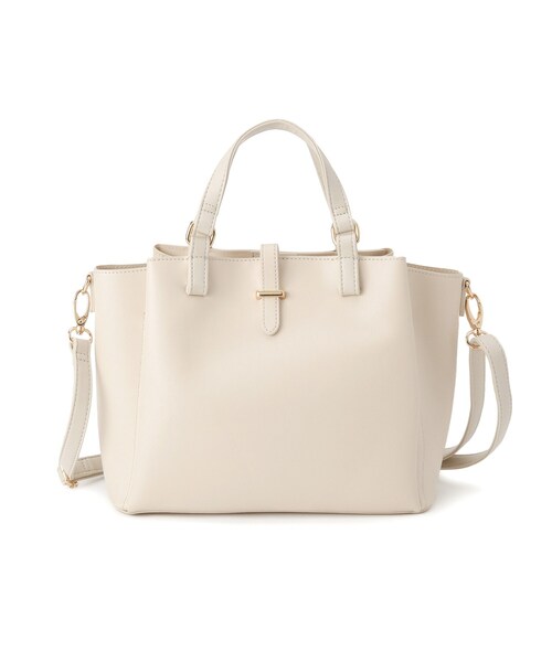 ITS'DEMO（イッツデモ）の「＜かるバッグ＞2WAYトート（ハンドバッグ・レディース・ベージュ/ブラック/アイボリー・00）」の12枚目の写真