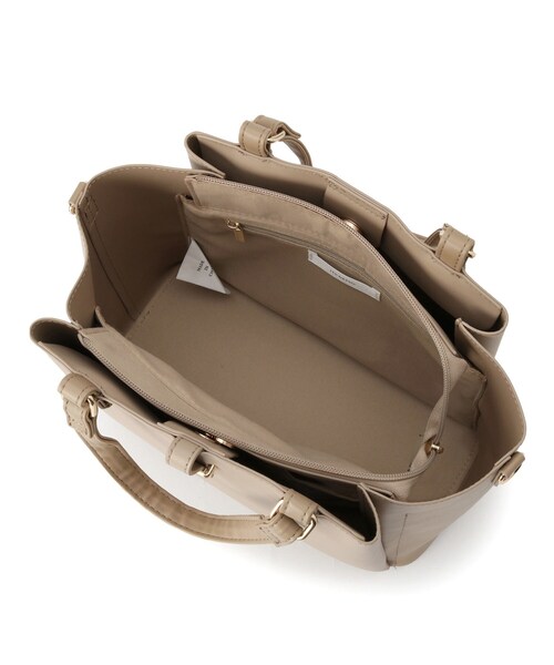 ITS'DEMO（イッツデモ）の「＜かるバッグ＞2WAYトート（ハンドバッグ・レディース・ベージュ/ブラック/アイボリー・00）」の20枚目の写真