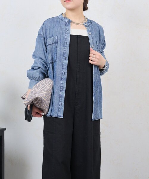 Jena espace merveilleux（ジェナ　エスパスメルヴェイユ）の「ストレッチサロペット（ワンピース・レディース・サックスブルー/ブラック/オフホワイト・FREE）」の22枚目の写真