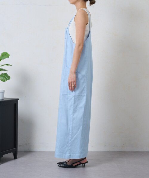 Jena espace merveilleux（ジェナ　エスパスメルヴェイユ）の「ストレッチサロペット（ワンピース・レディース・サックスブルー/ブラック/オフホワイト・FREE）」の13枚目の写真