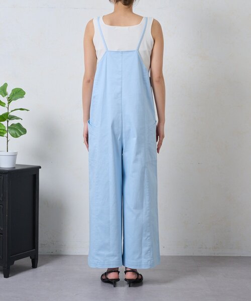 Jena espace merveilleux（ジェナ　エスパスメルヴェイユ）の「ストレッチサロペット（ワンピース・レディース・サックスブルー/ブラック/オフホワイト・FREE）」の12枚目の写真