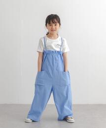 URBAN RESEARCH DOORS（アーバンリサーチドアーズ）の「フリルバギーキャミサロペット(KIDS)（ワンピース）」