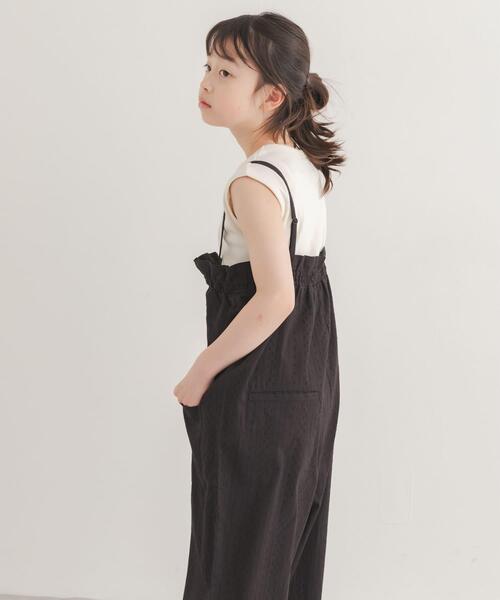 URBAN RESEARCH DOORS(アーバンリサーチドアーズ)の「フリルバギーキャミサロペット(KIDS)(ワンピース・キッズ・ブルー/ブラック/ホワイト系その他・135/105/120)」の2枚目の写真