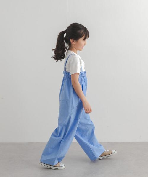URBAN RESEARCH DOORS(アーバンリサーチドアーズ)の「フリルバギーキャミサロペット(KIDS)(ワンピース・キッズ・ブルー/ブラック/ホワイト系その他・135/105/120)」の4枚目の写真