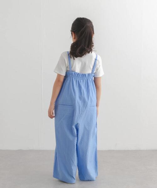 URBAN RESEARCH DOORS(アーバンリサーチドアーズ)の「フリルバギーキャミサロペット(KIDS)(ワンピース・キッズ・ブルー/ブラック/ホワイト系その他・135/105/120)」の9枚目の写真