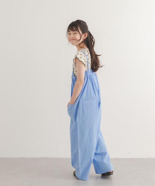 URBAN RESEARCH DOORS(アーバンリサーチドアーズ)の「フリルバギーキャミサロペット(KIDS)(ワンピース・キッズ・ブルー/ブラック/ホワイト系その他・135/105/120)」の15枚目の写真