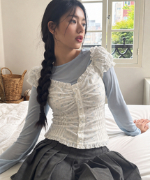 LOTSYOU（ロッツユー）の「lotsyou_Ella Blouse Ivory（シャツ/ブラウス）」