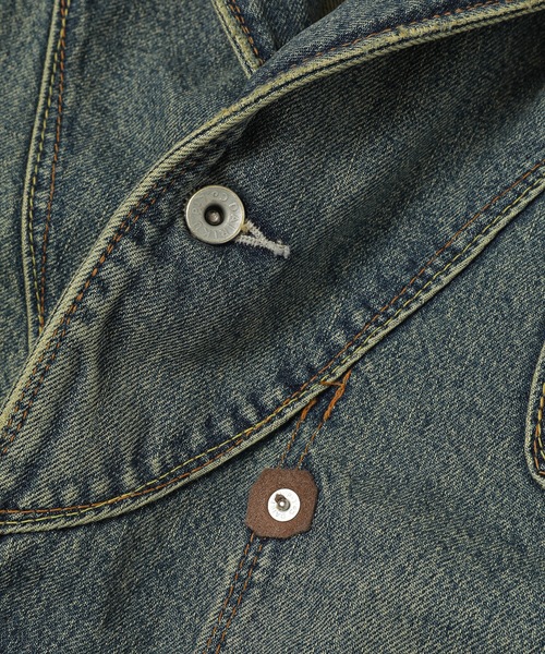 DAIRIKU(ダイリク)の「"Freedom Stitch"Vintage Wash Denim Western Jacket(デニムジャケット・メンズ・インディゴブルー・M)」の7枚目の写真