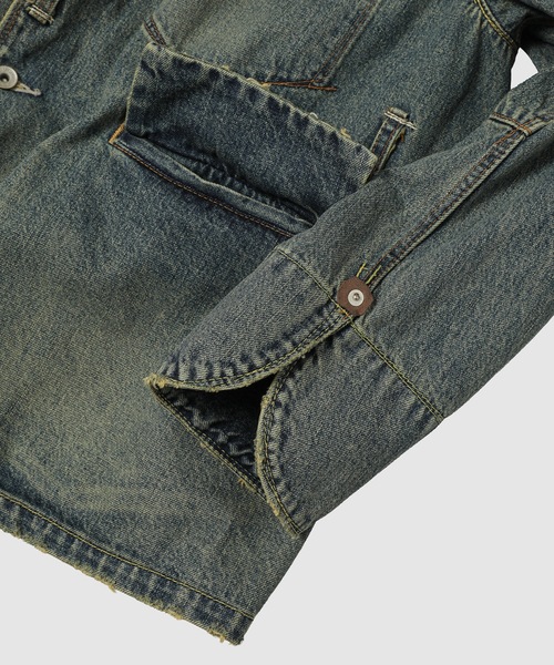 DAIRIKU(ダイリク)の「"Freedom Stitch"Vintage Wash Denim Western Jacket(デニムジャケット・メンズ・インディゴブルー・M)」の8枚目の写真