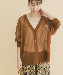 ITEMS URBANRESEARCH（アイテムズ アーバンリサーチ）の「シアーVネックニットカーデ（カーディガン/ボレロ）」