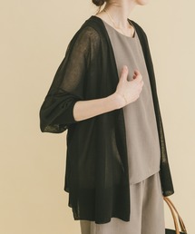 ITEMS URBANRESEARCH（アイテムズ アーバンリサーチ）の「シアーVネックニットカーデ（カーディガン/ボレロ）」