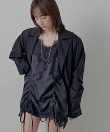 mline（エムライン）の「[mline]ストライプレースキャミワンピ（ワンピース）」