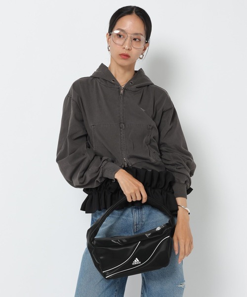 adidas(アディダス)の「【HEREIAM】adidas(アディダス)/SMALL BAG(ハンドバッグ・レディース・ライトブルー/ブラック/ブラック系・FREE)」の21枚目の写真
