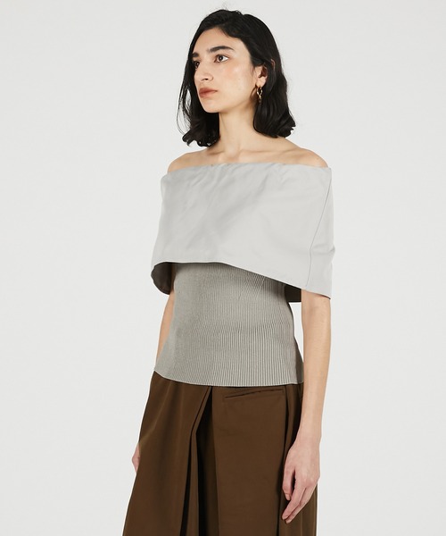 PRANK PROJECT（プランクプロジェクト）の「【2026Summer Pre-Order】マルチベアトップ / Multi Bare Top（チューブトップ・レディース・ホワイト/グレー/ブラック・FREE）」の11枚目の写真