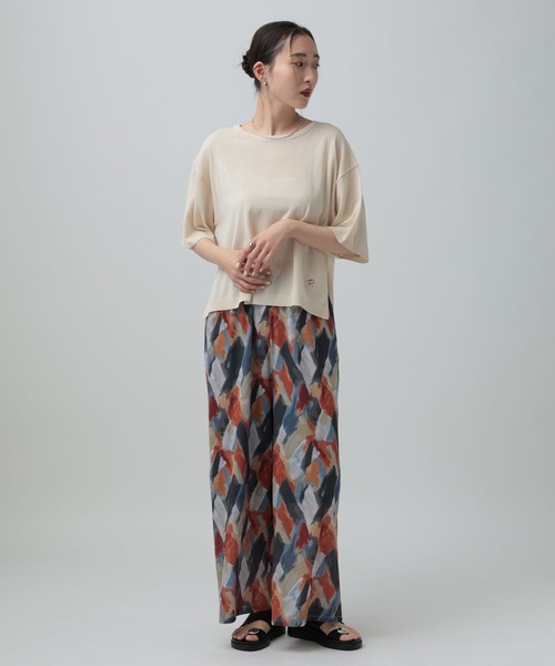 LEPSIM（レプシィム）の「14ゲージICEWEニットプルオーバーSS　647494（ニット/セーター・レディース・オレンジ/アイボリー/ブラック/イエロー・FREE）」の9枚目の写真