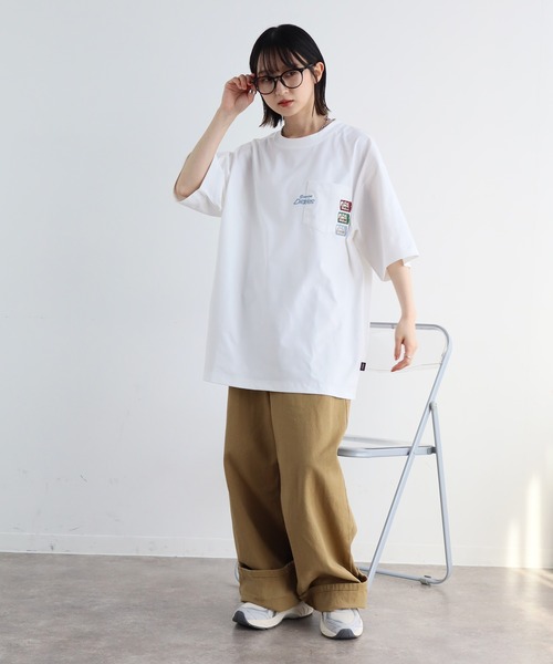 Dickies(ディッキーズ)の「【GENUINE DICKIES/ジェニュインディッキーズ】ポケットまたぎ刺繍吸水速乾・UV対策Tシャツ(Tシャツ/カットソー・メンズ・ホワイト系2/ブラック系1/ホワイト系3/ブラック系2/ホワイト系1/スミクロ・M/L/XL)」の10枚目の写真