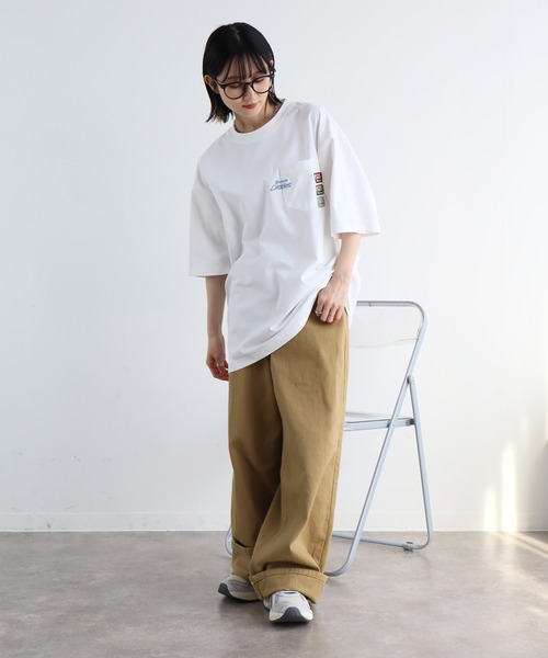 Dickies(ディッキーズ)の「【GENUINE DICKIES/ジェニュインディッキーズ】ポケットまたぎ刺繍吸水速乾・UV対策Tシャツ(Tシャツ/カットソー・メンズ・ホワイト系2/ブラック系1/ホワイト系3/ブラック系2/ホワイト系1/スミクロ・M/L/XL)」の11枚目の写真