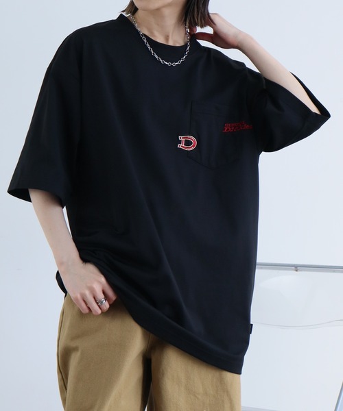 Dickies(ディッキーズ)の「【GENUINE DICKIES/ジェニュインディッキーズ】ポケットまたぎ刺繍吸水速乾・UV対策Tシャツ(Tシャツ/カットソー・メンズ・ホワイト系2/ブラック系1/ホワイト系3/ブラック系2/ホワイト系1/スミクロ・M/L/XL)」の13枚目の写真