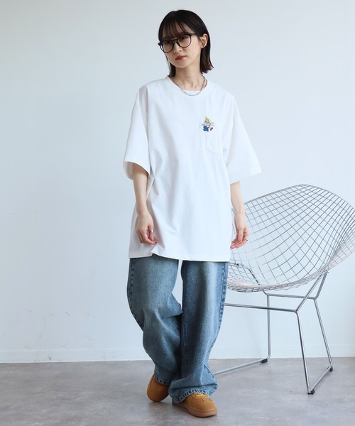 Dickies(ディッキーズ)の「【GENUINE DICKIES/ジェニュインディッキーズ】ポケットまたぎ刺繍吸水速乾・UV対策Tシャツ(Tシャツ/カットソー・メンズ・ホワイト系2/ブラック系1/ホワイト系3/ブラック系2/ホワイト系1/スミクロ・M/L/XL)」の8枚目の写真