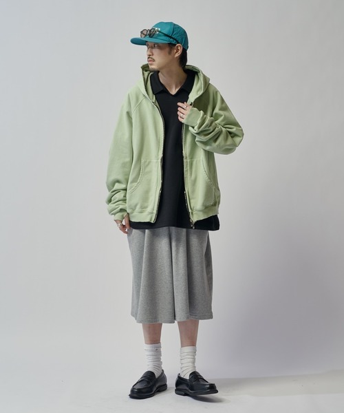 ITTI(イッチ)の「ピグメントZIPフーディー ITTI exclusive for Lui's(パーカー・メンズ・ミント/ブラック・FREE)」の14枚目の写真