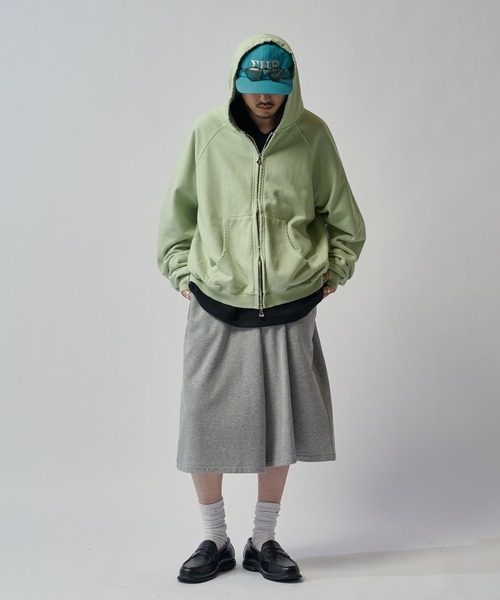 ITTI(イッチ)の「ピグメントZIPフーディー ITTI exclusive for Lui's(パーカー・メンズ・ミント/ブラック・FREE)」の15枚目の写真