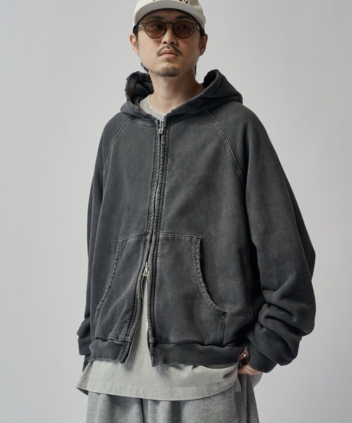 ITTI(イッチ)の「ピグメントZIPフーディー ITTI exclusive for Lui's(パーカー・メンズ・ミント/ブラック・FREE)」の4枚目の写真