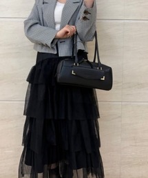 Samantha Thavasa（サマンサタバサ）の「角金具ワイドボストンバッグ（ハンドバッグ）」