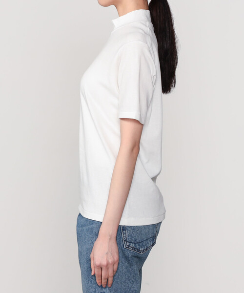ANATOMICA(アナトミカ)の「ANATOMICA | モックネック Tシャツ WOMEN(Tシャツ/カットソー・レディース・ホワイト/ブラック・XS)」の15枚目の写真