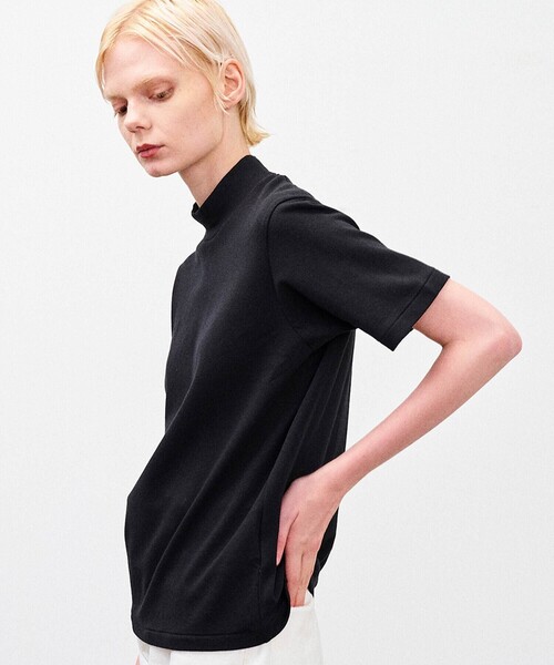 ANATOMICA(アナトミカ)の「ANATOMICA | モックネック Tシャツ WOMEN(Tシャツ/カットソー・レディース・ホワイト/ブラック・XS)」の5枚目の写真