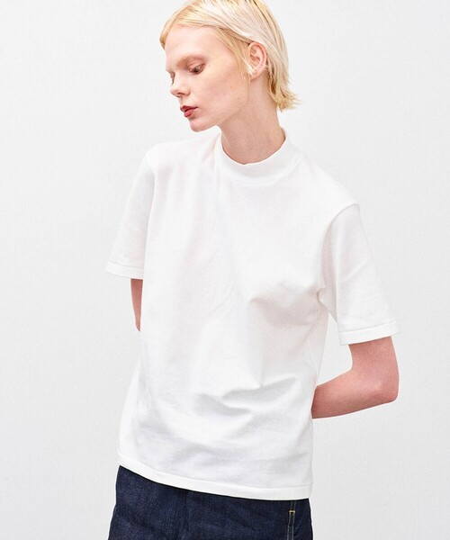 ANATOMICA(アナトミカ)の「ANATOMICA | モックネック Tシャツ WOMEN(Tシャツ/カットソー・レディース・ホワイト/ブラック・XS)」の7枚目の写真